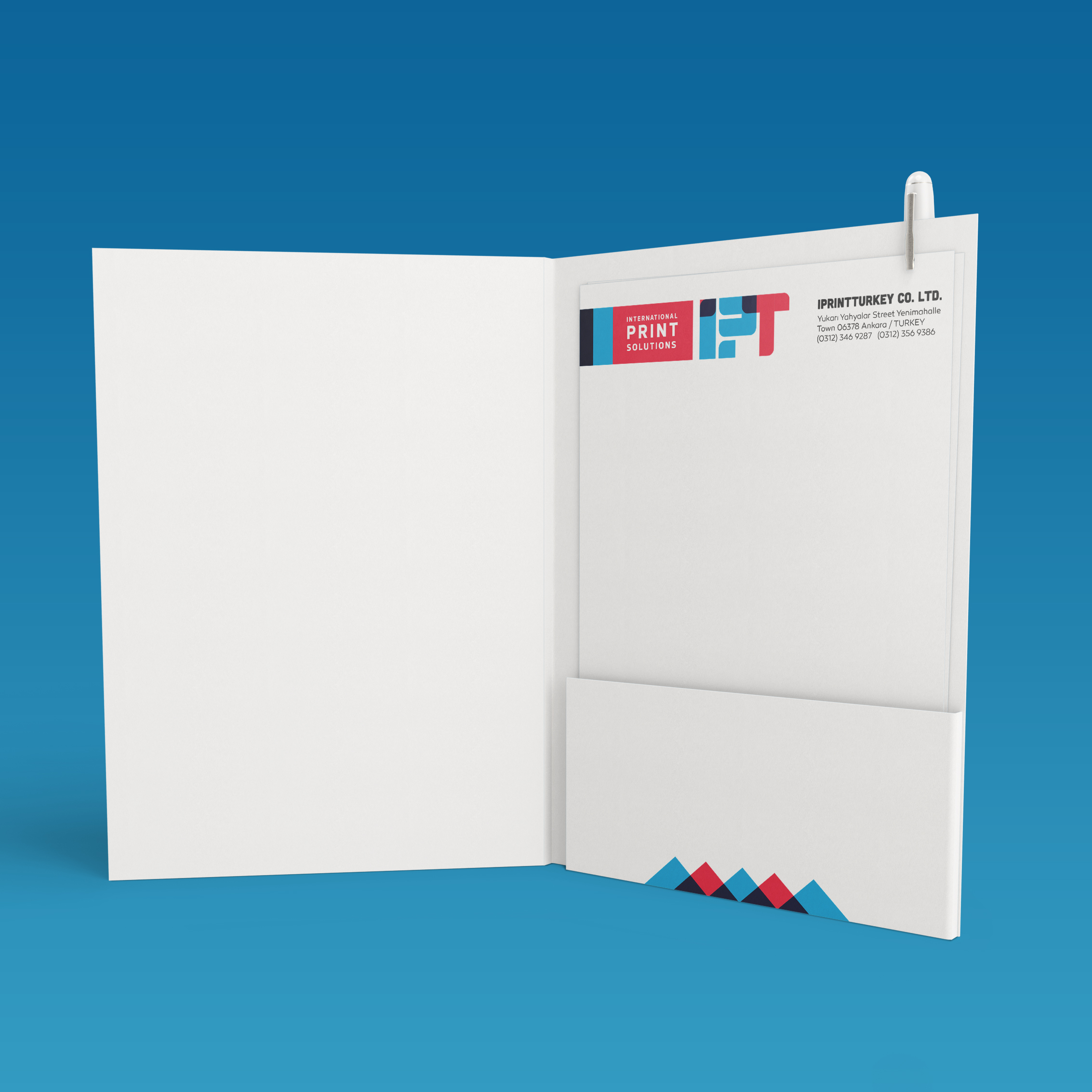 Pocket Folder Glossy One Way Printed 1000 Piece