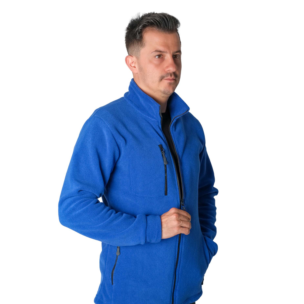 Three Pocket Zipper Fleece Jacket