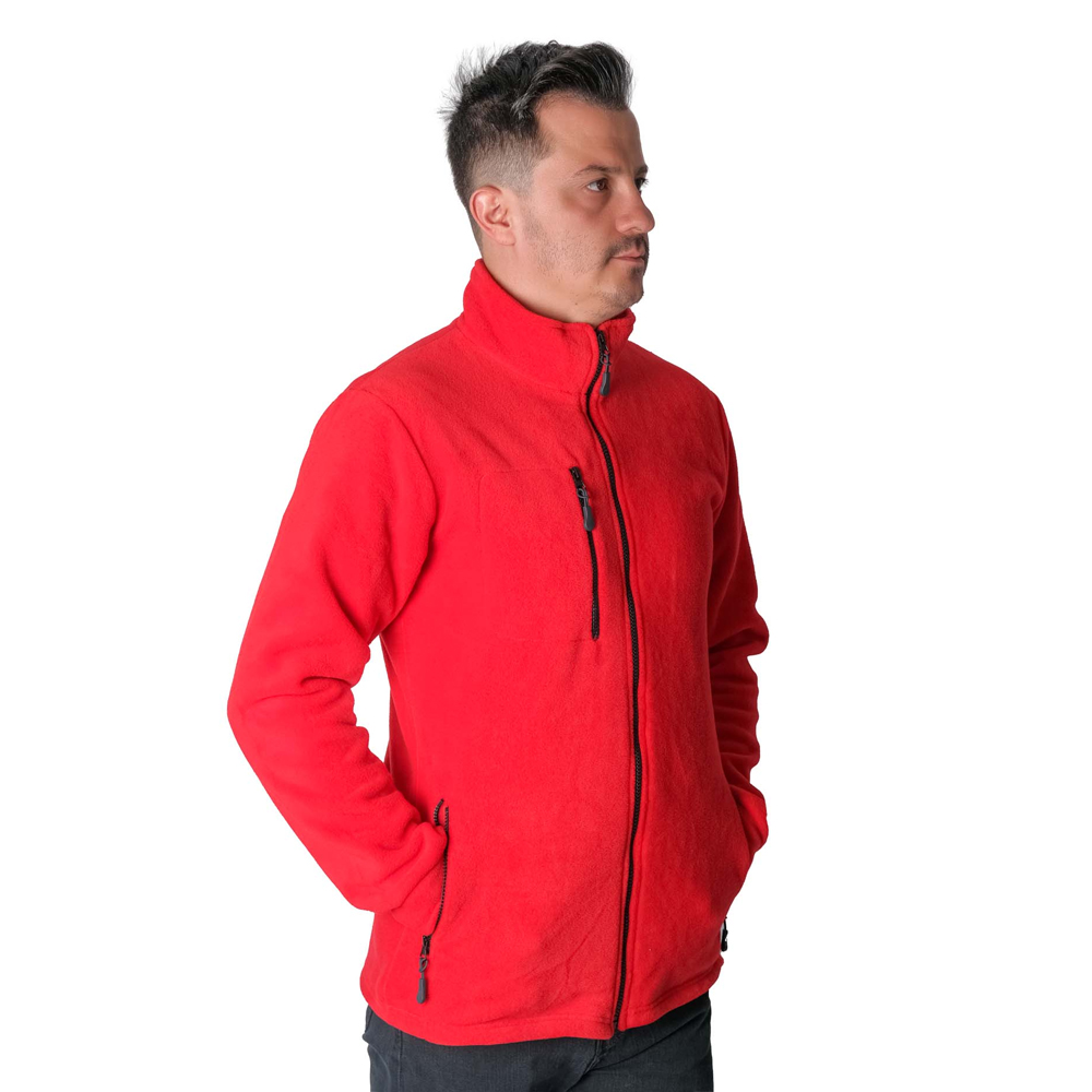 Three Pocket Zipper Fleece Jacket